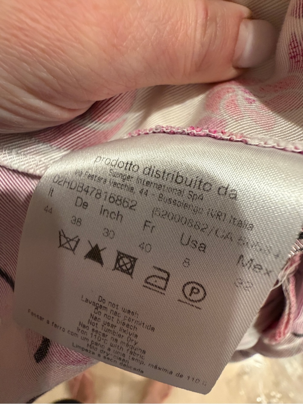 Versace Fuchsia and Red Floral Dress Sz 8 - Picture 5 of 5